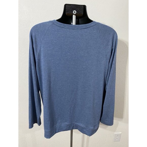 Automet Mens Size 2XL Top Long Sleeve Blue Stretch Polyblend - Picture 7 of 9